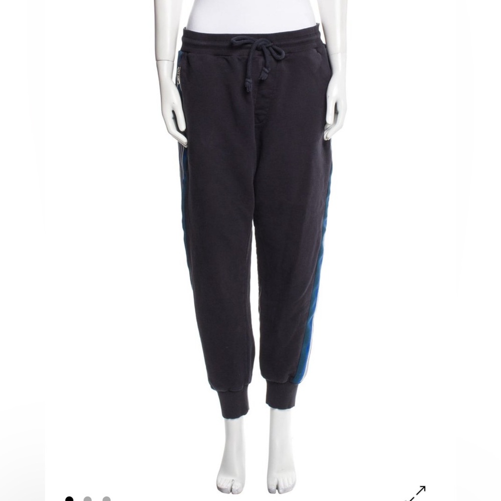 Dries van Noten cotton navy sweatpants